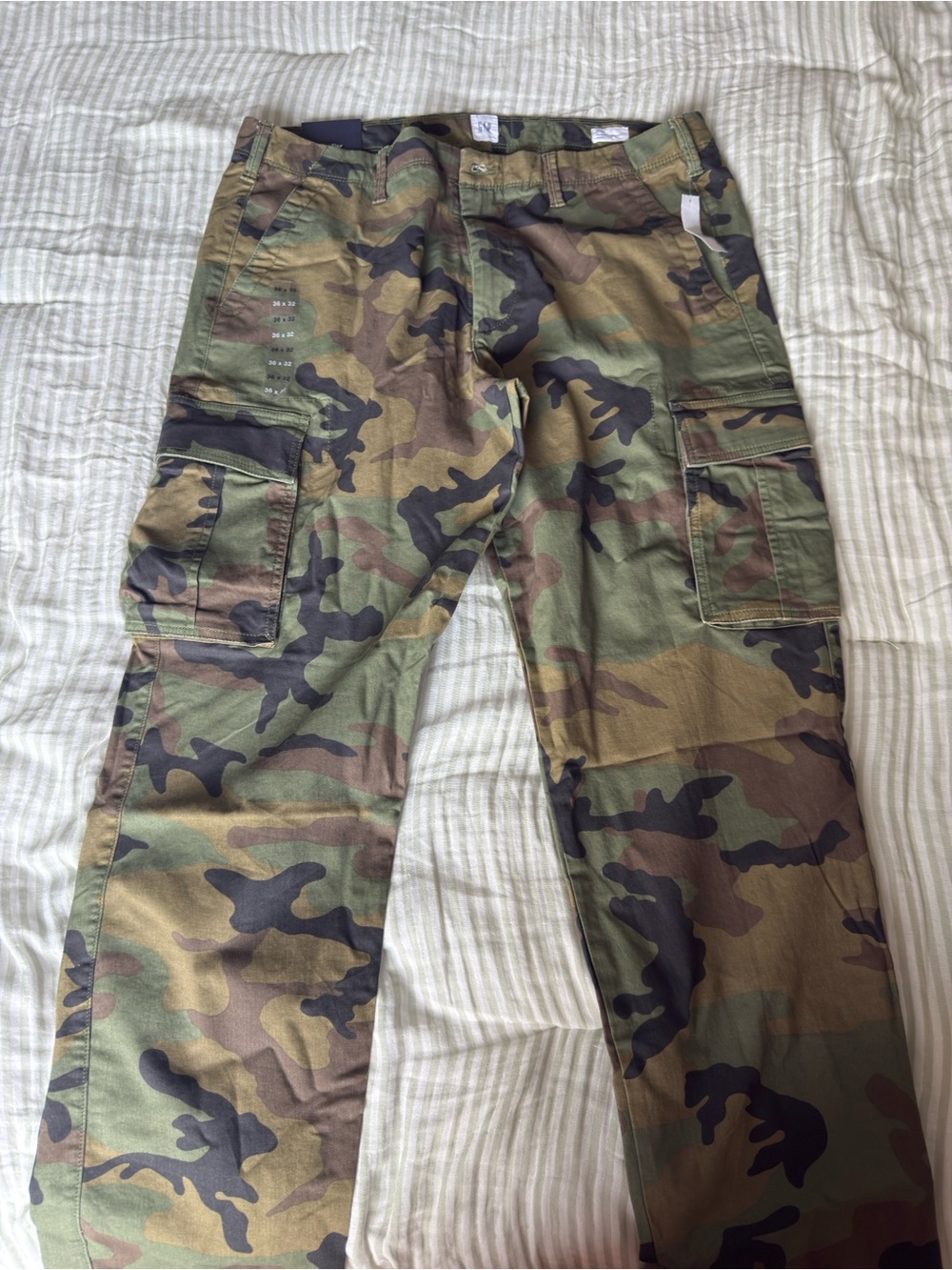GAP Men's Camo Cargo Pants - Green/Brown/Black